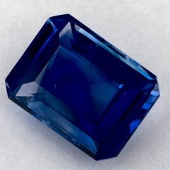2.01 Ct Blue Sapphire Octagon Loose Gemstone