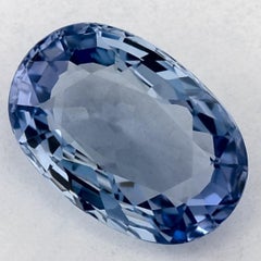 2.01 Karat Blauer Saphir Oval Loser Edelstein