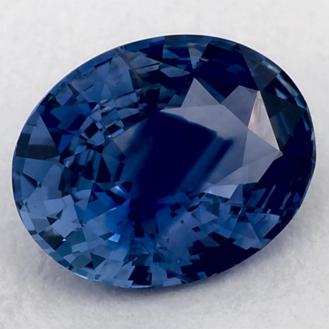 Oval Cut 2.01 Ct Blue Sapphire Oval Loose Gemstone