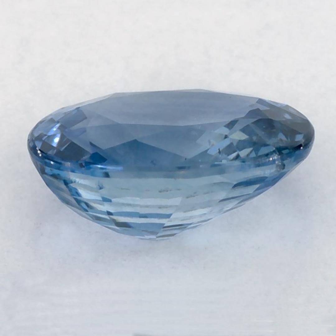 2.01 Ct Blue Sapphire Oval Loose Gemstone In New Condition For Sale In Fort Lee, NJ