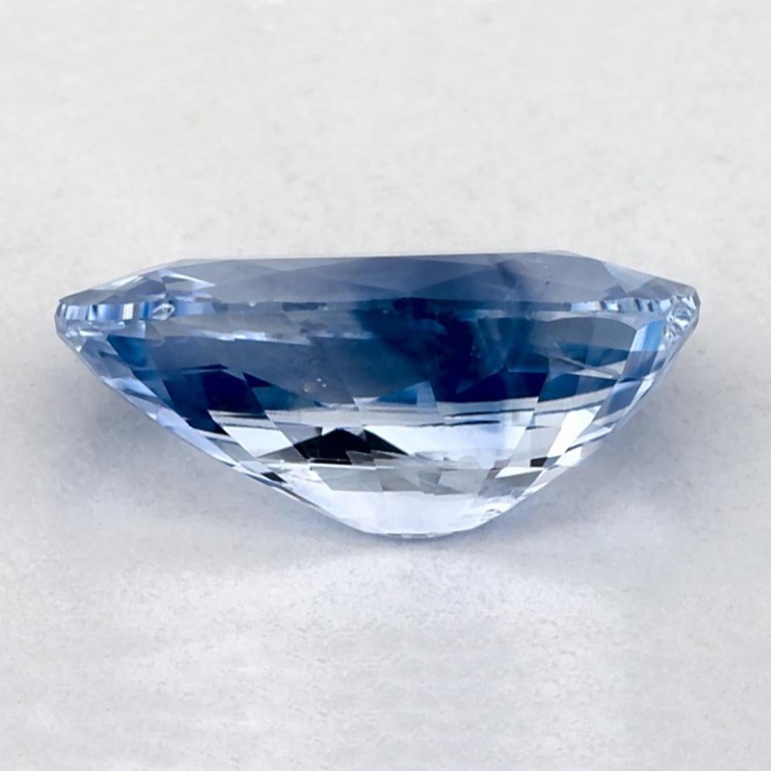 2.01 Ct Blue Sapphire Oval Loose Gemstone In New Condition For Sale In Fort Lee, NJ