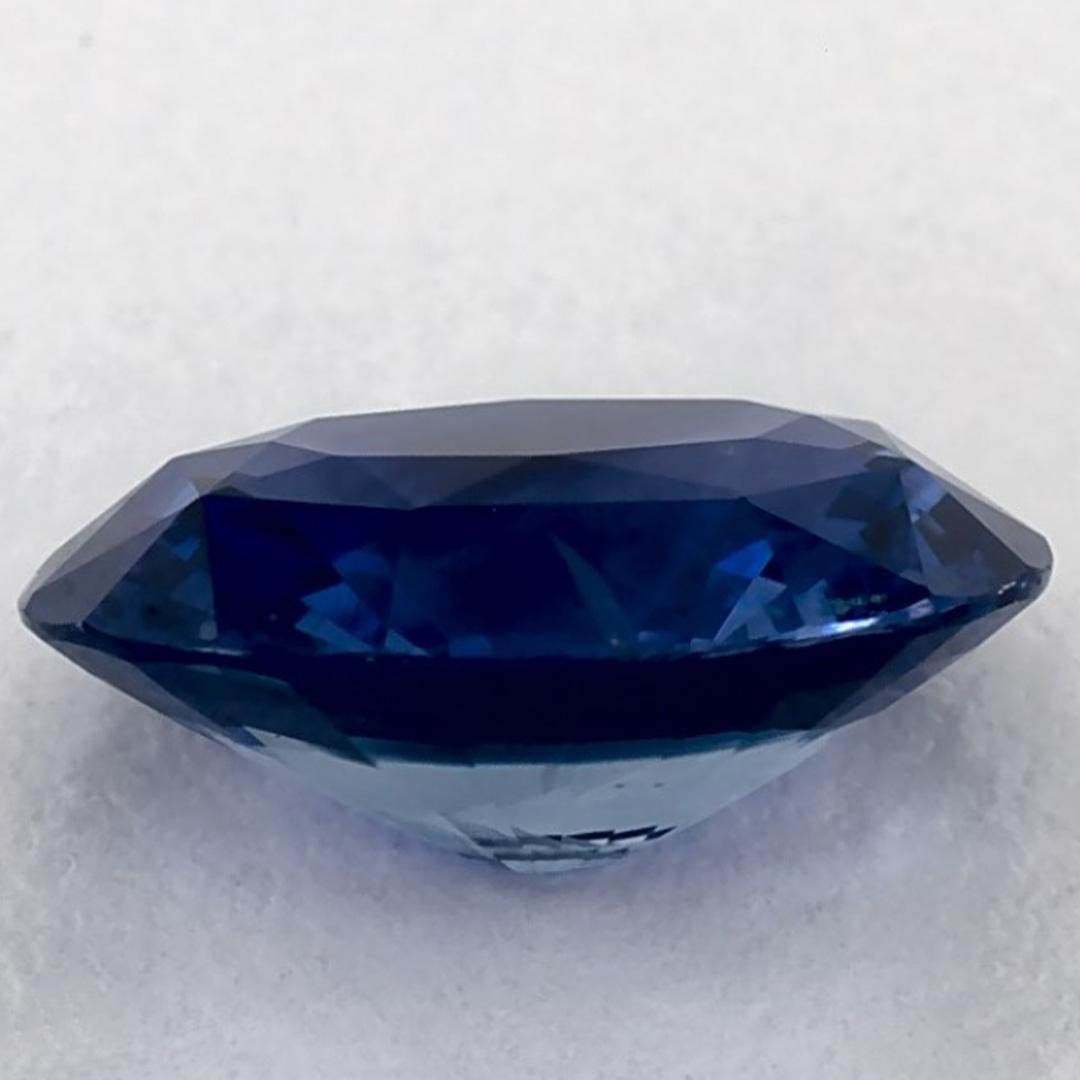 2.01 Ct Blue Sapphire Oval Loose Gemstone In New Condition In Fort Lee, NJ
