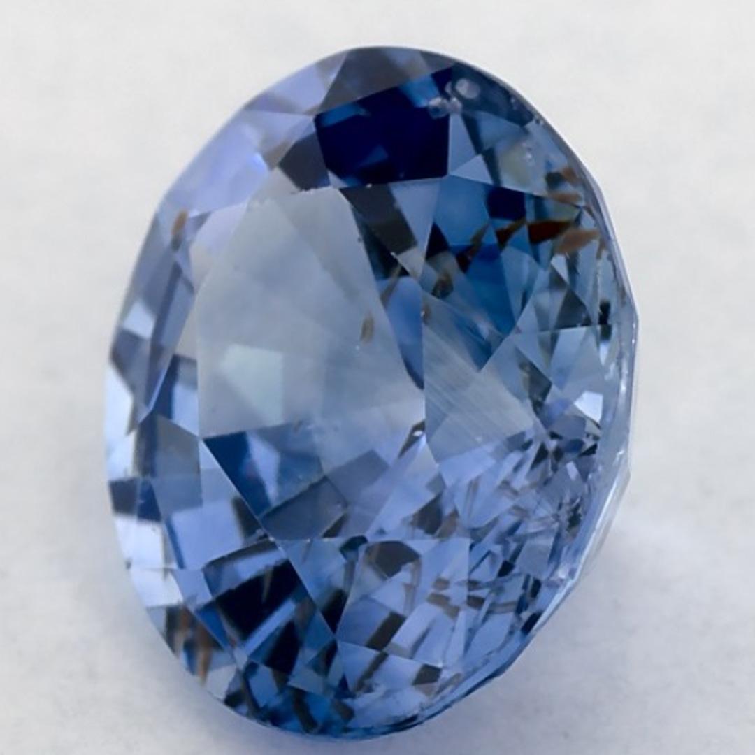 2.01 Karat Blauer Saphir Oval Loser Edelstein Damen im Angebot