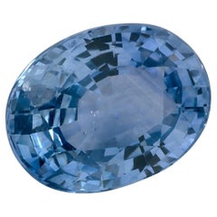 2.01 qt Zafiro Azul Oval Gema Suelta