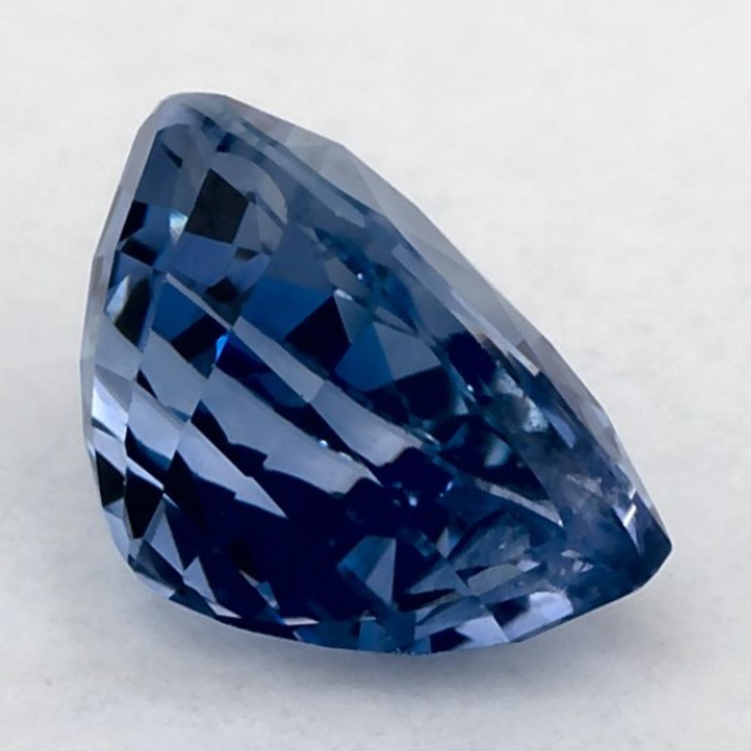 2.01 carati di zaffiro blu a forma di pera sciolto In condizioni Nuovo in vendita a Fort Lee, NJ