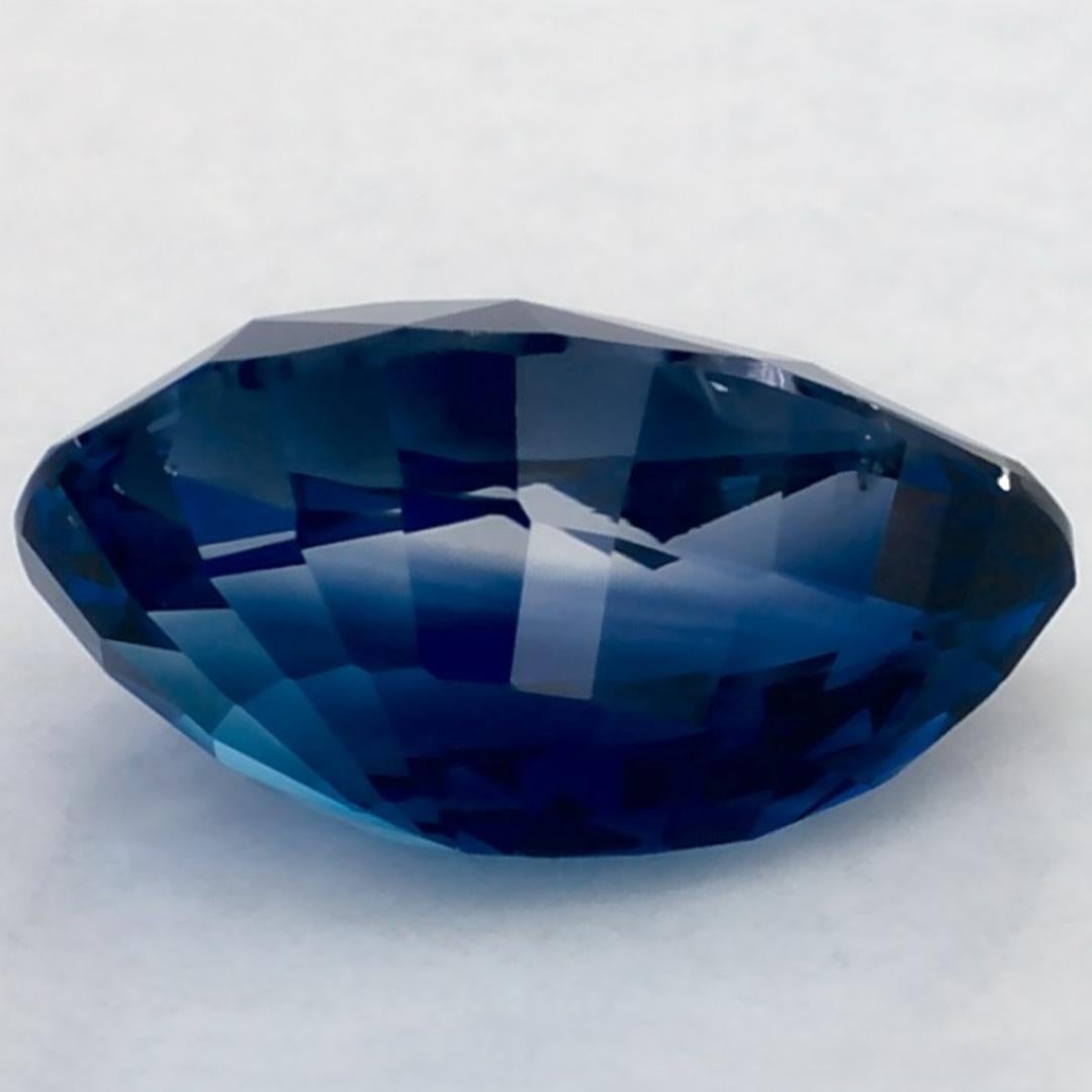 2.01 carati di zaffiro blu a forma di pera sciolto In condizioni Nuovo in vendita a Fort Lee, NJ