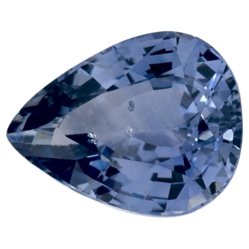 2.01 Ct Blue Sapphire Pear Loose Gemstone
