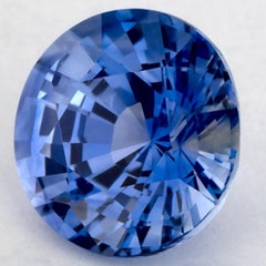 2.01 Ct Blue Sapphire Round Certified Loose Gemstone