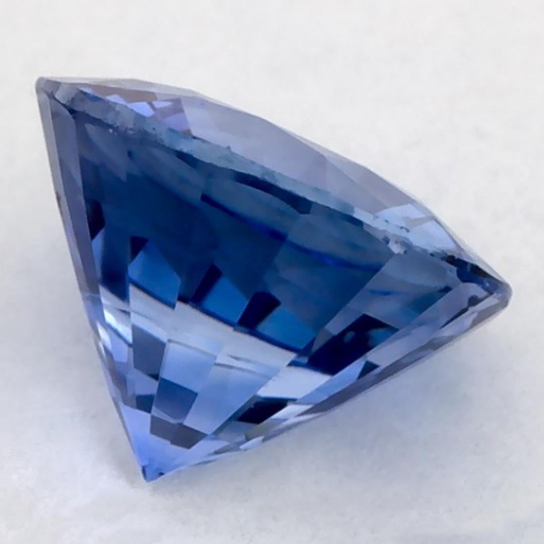2.01 Ct Blauer Saphir Rund Zertifiziert Loser Edelstein im Zustand „Neu“ im Angebot in Fort Lee, NJ
