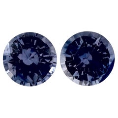 2.01 Ct Blue Sapphire Round Loose Gemstone