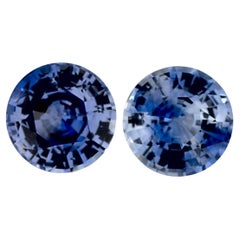 2.01 Ct Blue Sapphire Round Loose Gemstone
