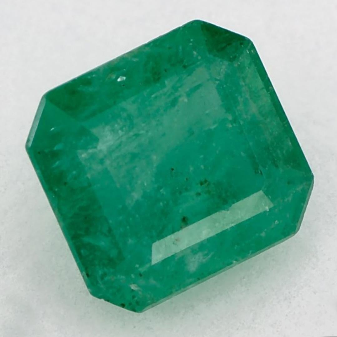 2.01 Ct Emerald Octagon Cut Loose Gemstone In New Condition For Sale In Fort Lee, NJ