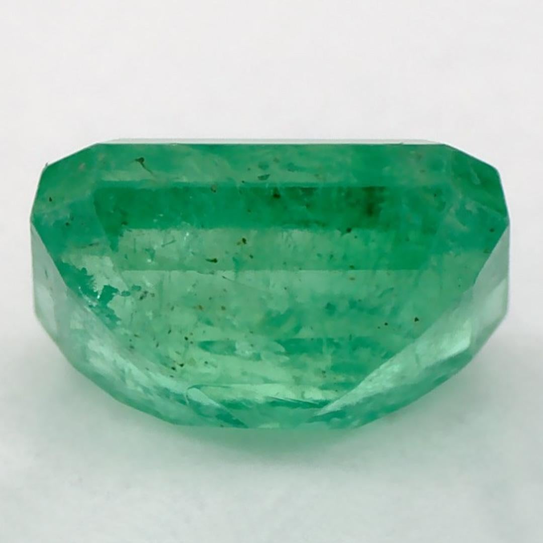 2.01 Ct Emerald Octagon Cut Loose Gemstone In New Condition For Sale In Fort Lee, NJ