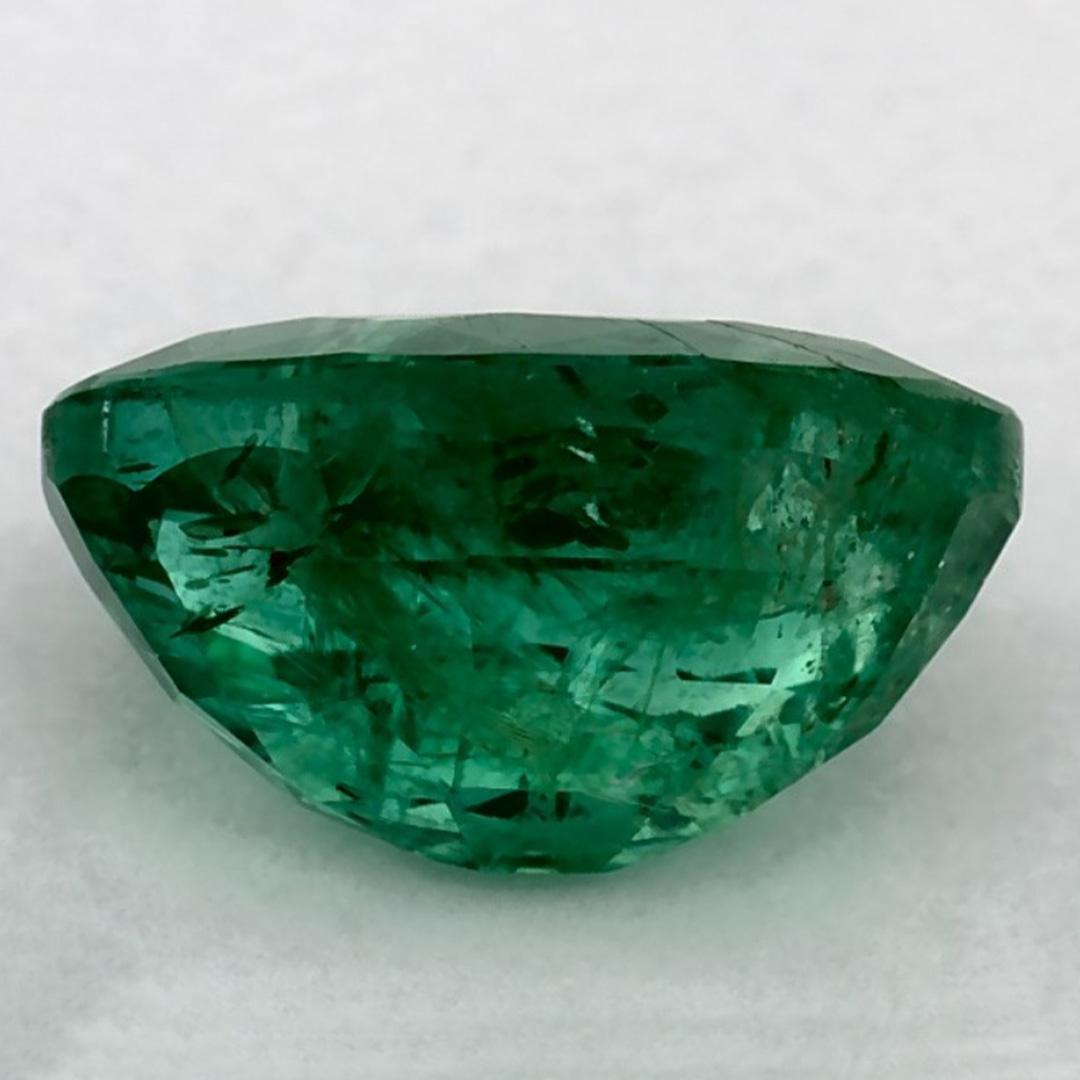 2.01 Ct Emerald Oval Loose Gemstone In New Condition In Fort Lee, NJ
