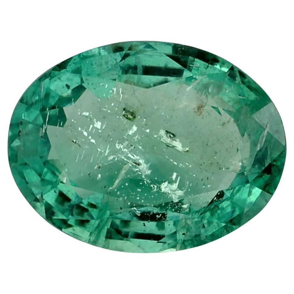 2.01 Ct Emerald Oval Loose Gemstone For Sale