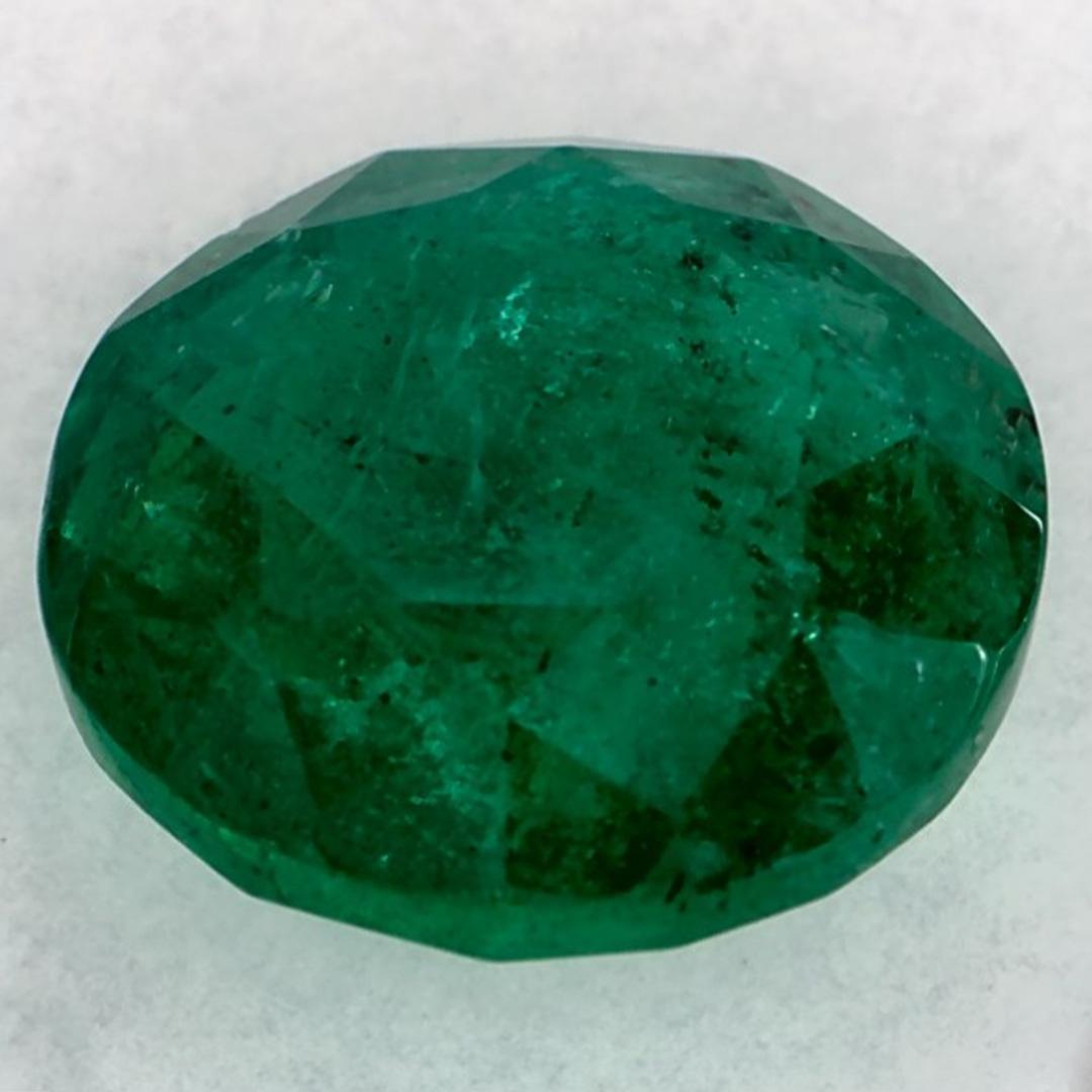 2.01 Ct Emerald Round Loose Gemstone In New Condition For Sale In Fort Lee, NJ