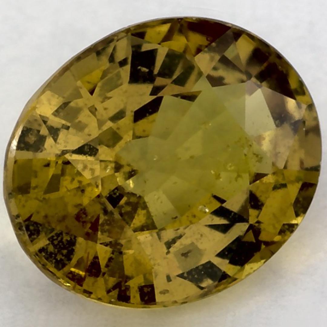 Taille ovale 2.01 Ct Green Sapphire Oval Loose Gemstone (Saphir vert ovale en vrac) en vente