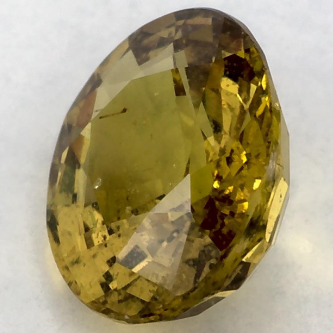 2.01 Ct Green Sapphire Oval Loose Gemstone (Saphir vert ovale en vrac) Pour femmes en vente