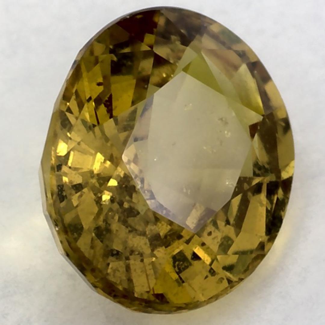 2.01 Ct Green Sapphire Oval Loose Gemstone (Saphir vert ovale en vrac) en vente 2