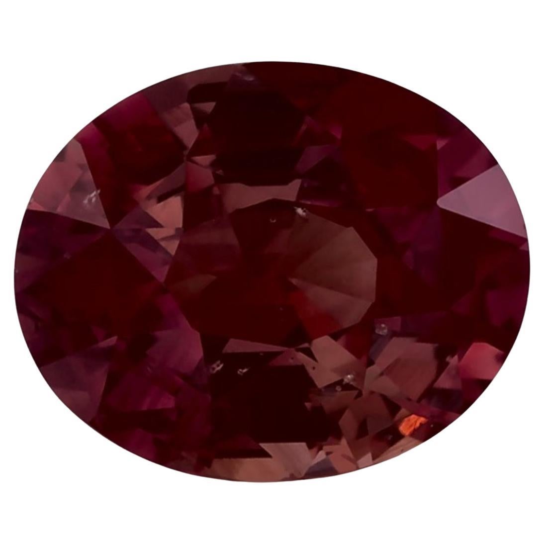 2.01 Ct Pink Sapphire Oval Loose Gemstone