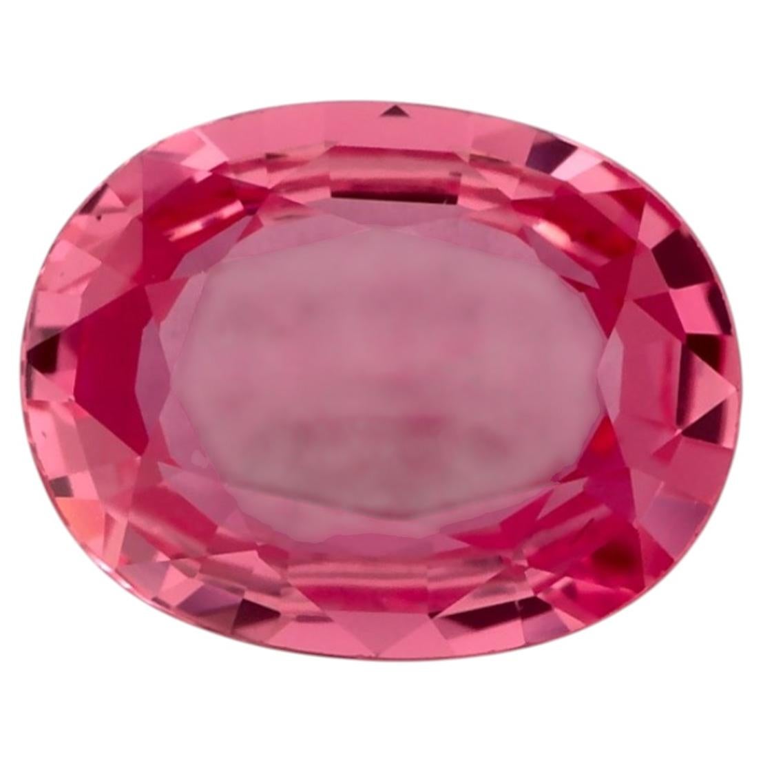 2.01 Karat Rosa Saphir Oval Loser Edelstein