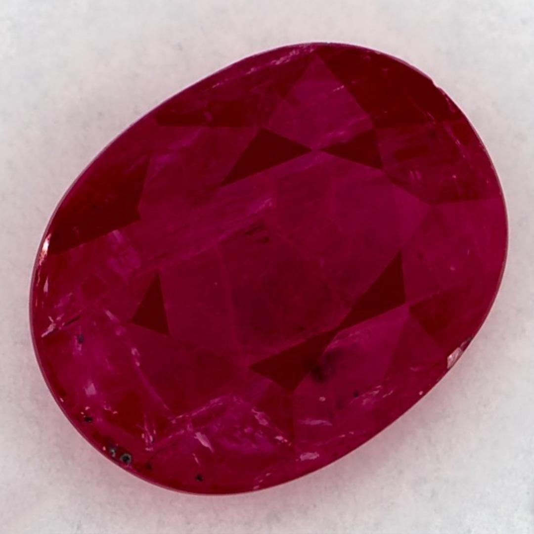 Oval Cut 2.01 Ct Ruby Oval Loose Gemstone For Sale