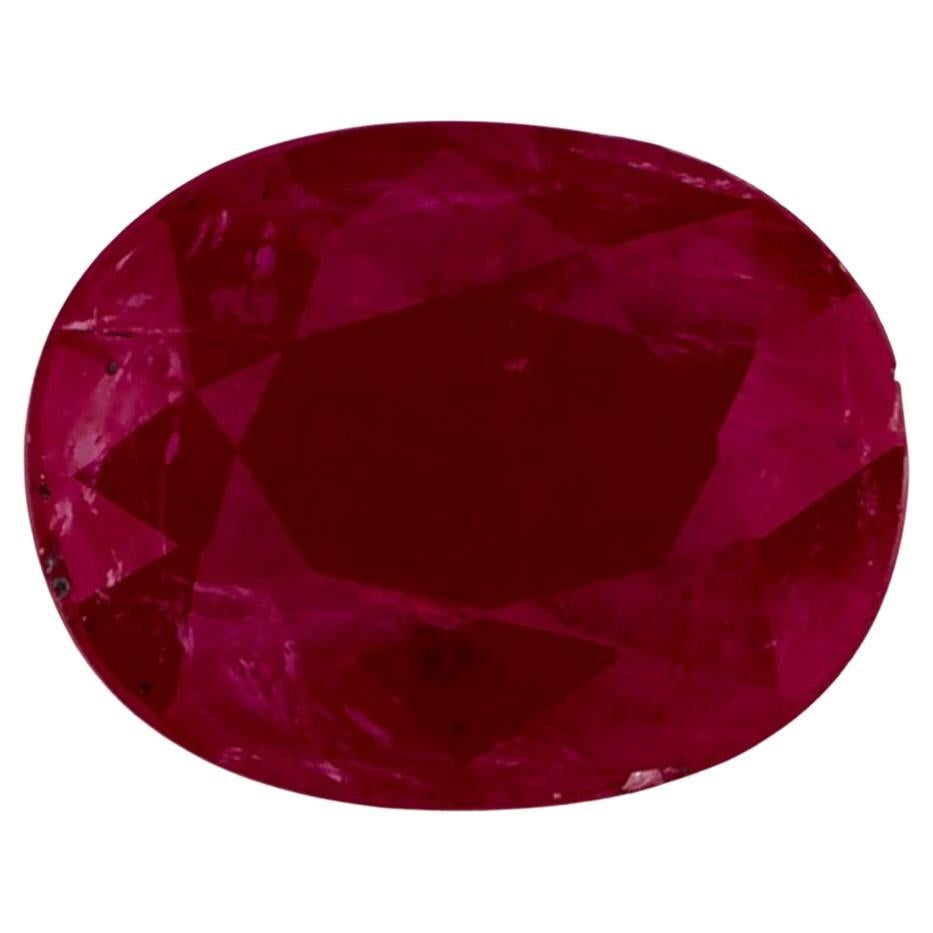 2.01 Ct Ruby Oval Loose Gemstone For Sale