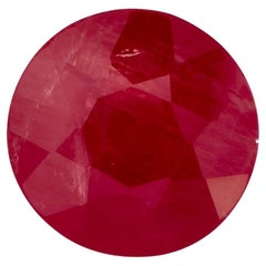 Used 2.01 Ct Ruby Round Loose Gemstone