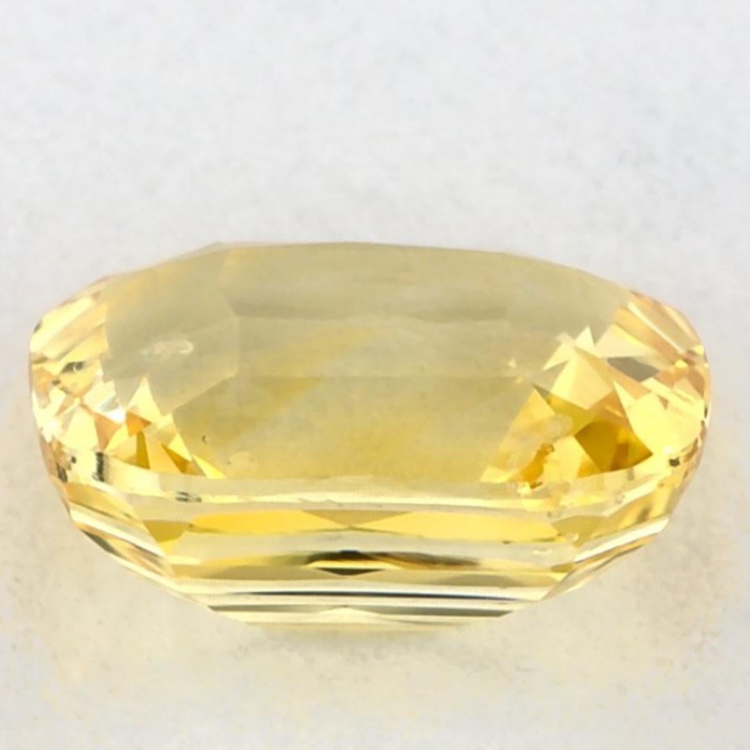 2.01 Karat Gelber Saphir Cushion Lose Edelstein im Zustand „Neu“ im Angebot in Fort Lee, NJ