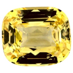 2.01 Ct Yellow Sapphire Cushion Loose Gemstone
