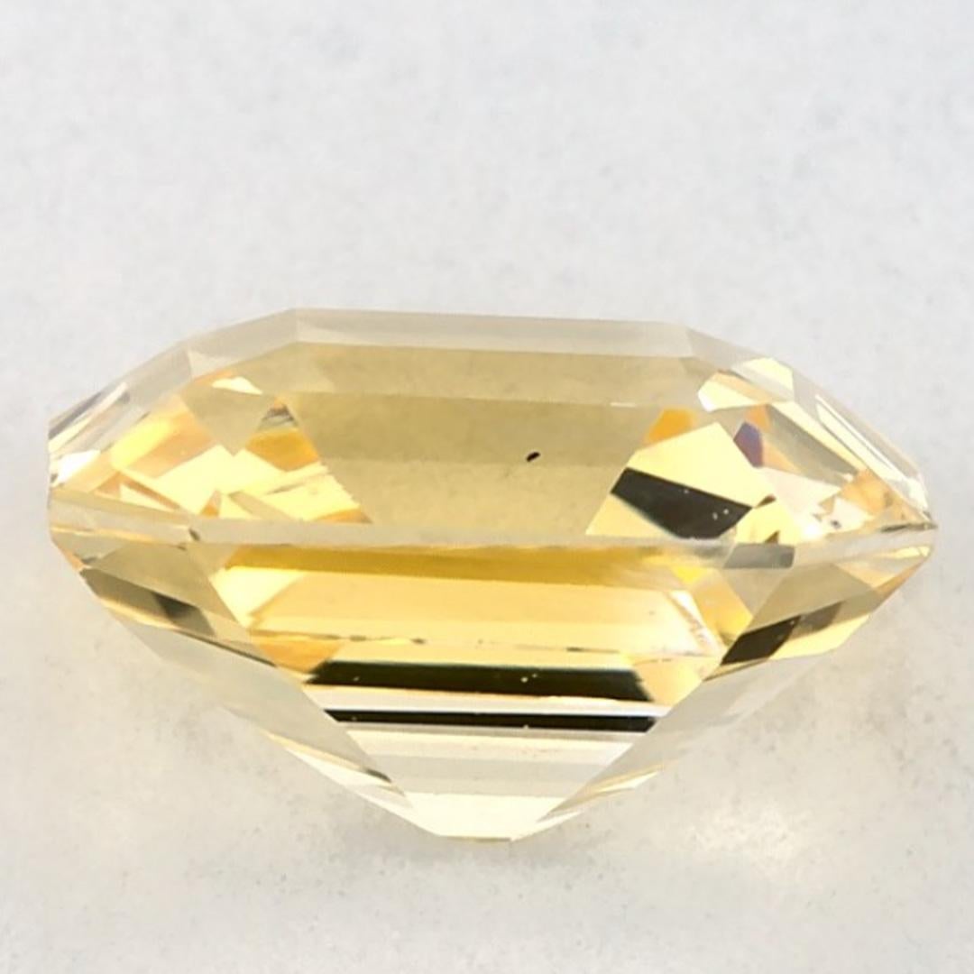 2.01 Ct Yellow Sapphire Octagon Loose Gemstone (pierre précieuse en vrac) Neuf - En vente à Fort Lee, NJ