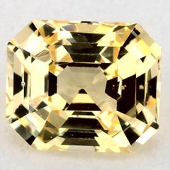 2.01 Ct Yellow Sapphire Octagon Loose Gemstone