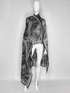 2010 Alexander McQueen – Catacombs Skull Printed Scarf / Stole