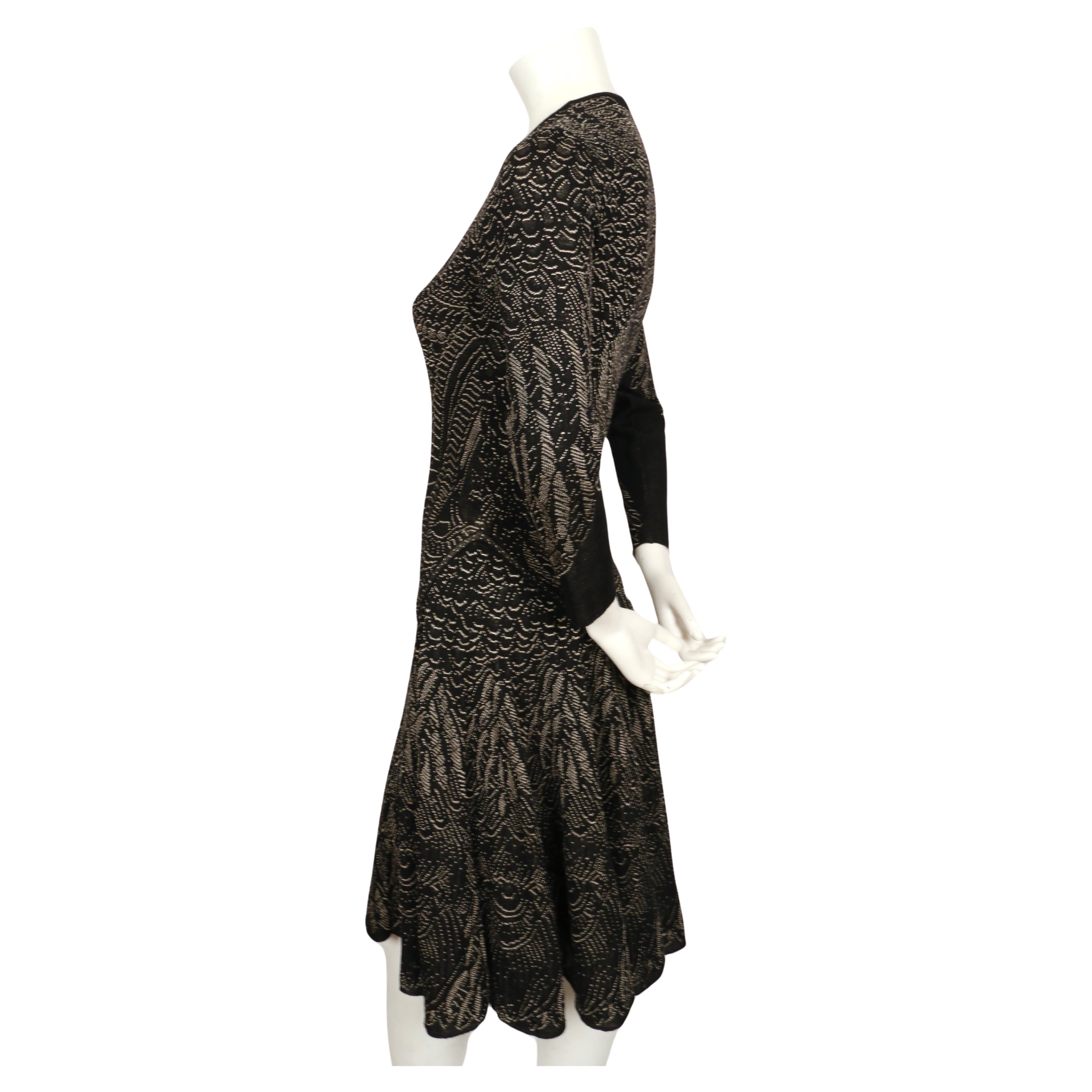 2010 ALEXANDER MCQUEEN intarsia knit dress   1