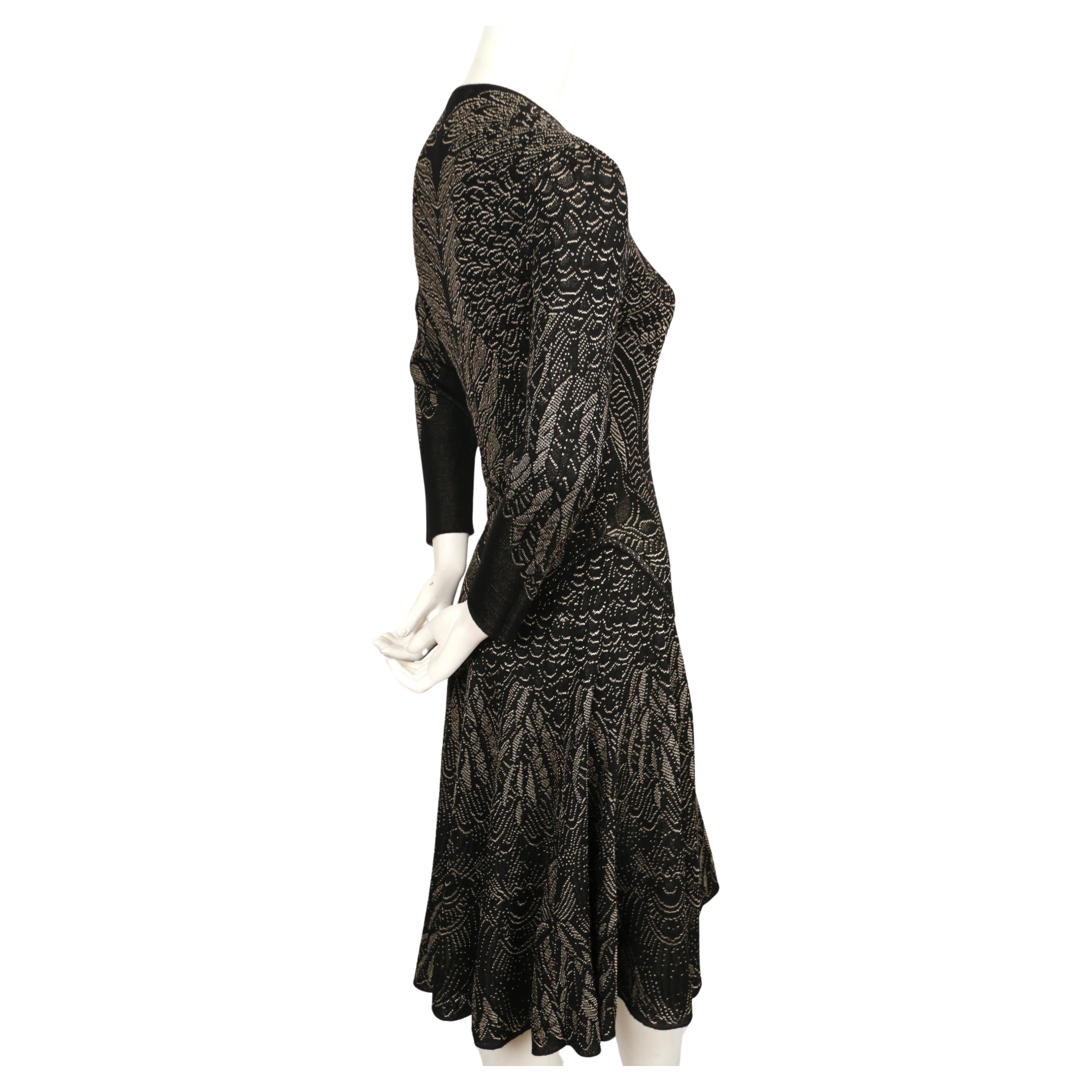 2010 ALEXANDER MCQUEEN intarsia knit dress   2