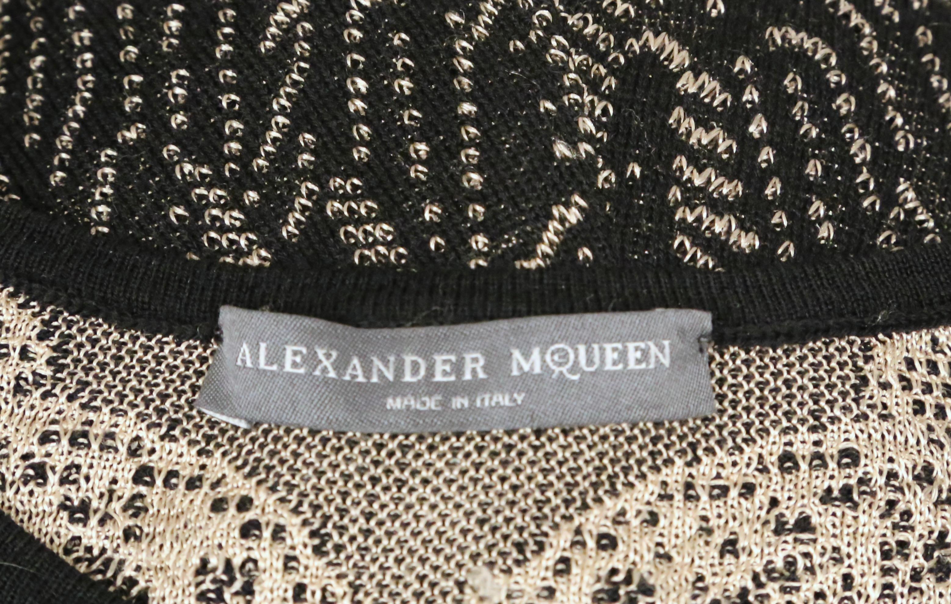 2010 ALEXANDER MCQUEEN intarsia knit dress   3