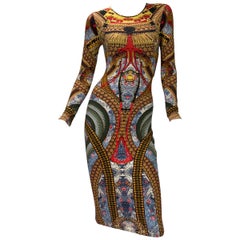 2010 Alexander McQueen Kleid mit Samurai-Druck