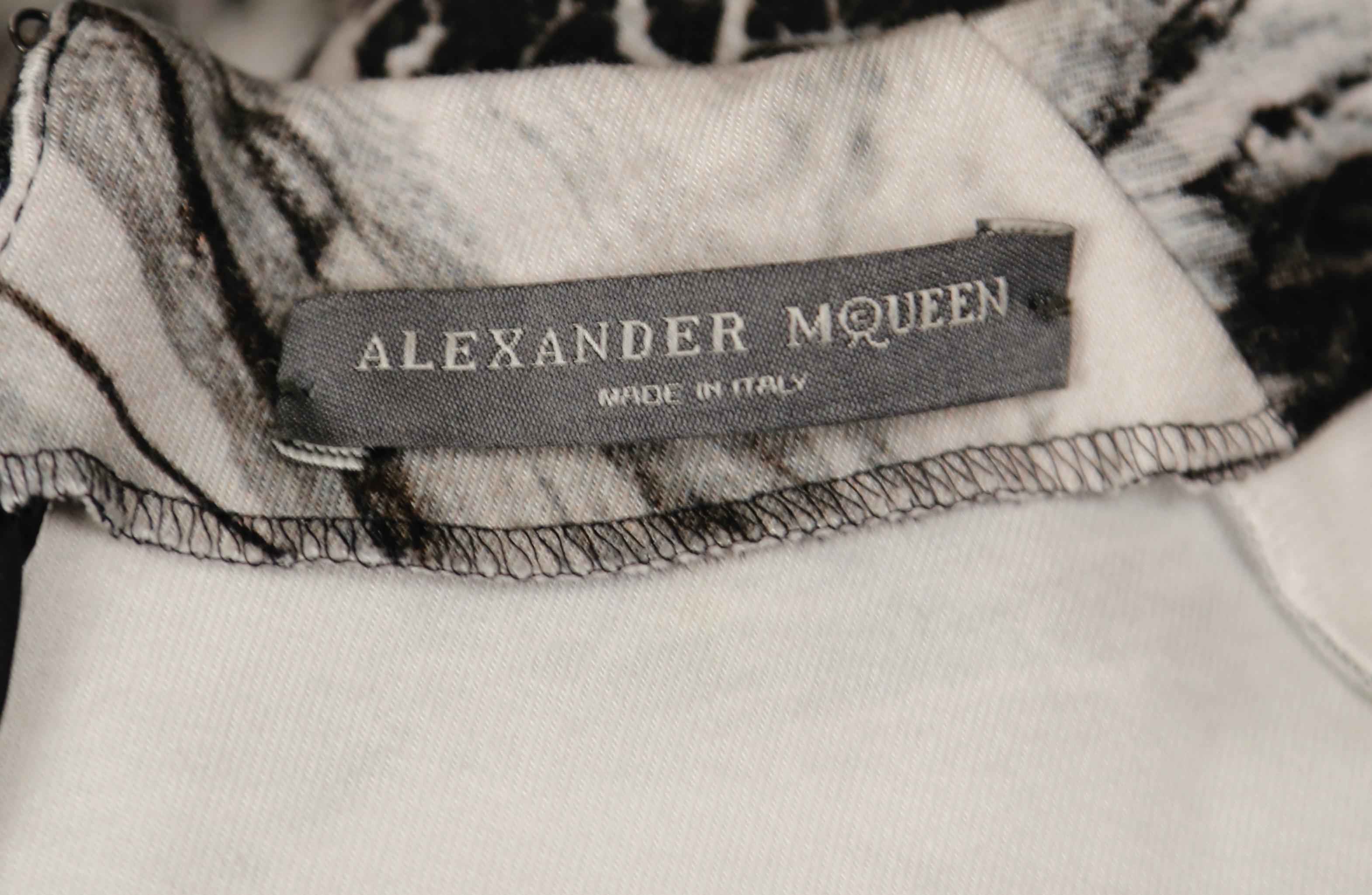 2010 ALEXANDER MCQUEEN skeleton print dress   1