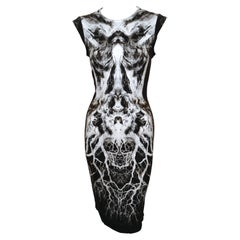 2010 ALEXANDER MCQUEEN skeleton print dress