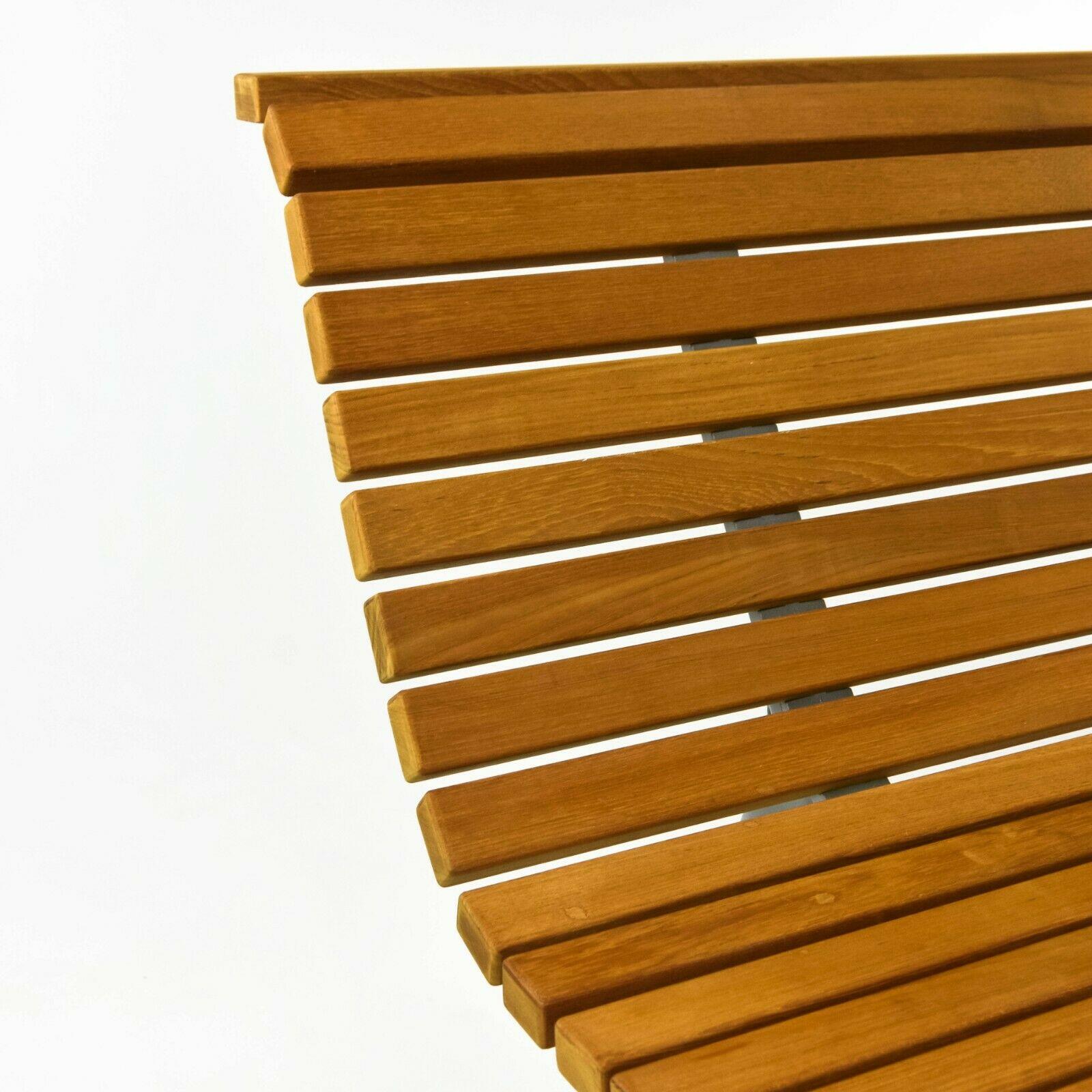 2010 Alias Teak Outdoor Three Seat Bench Settee in Cast Aluminum by Alberto Meda For Sale 3