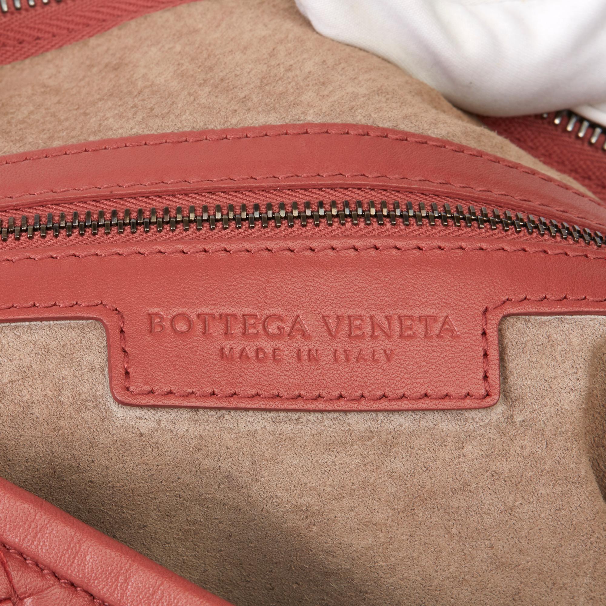 2010 Bottega Veneta Burnt Red Woven Lambskin Medium Veneta Bag  1