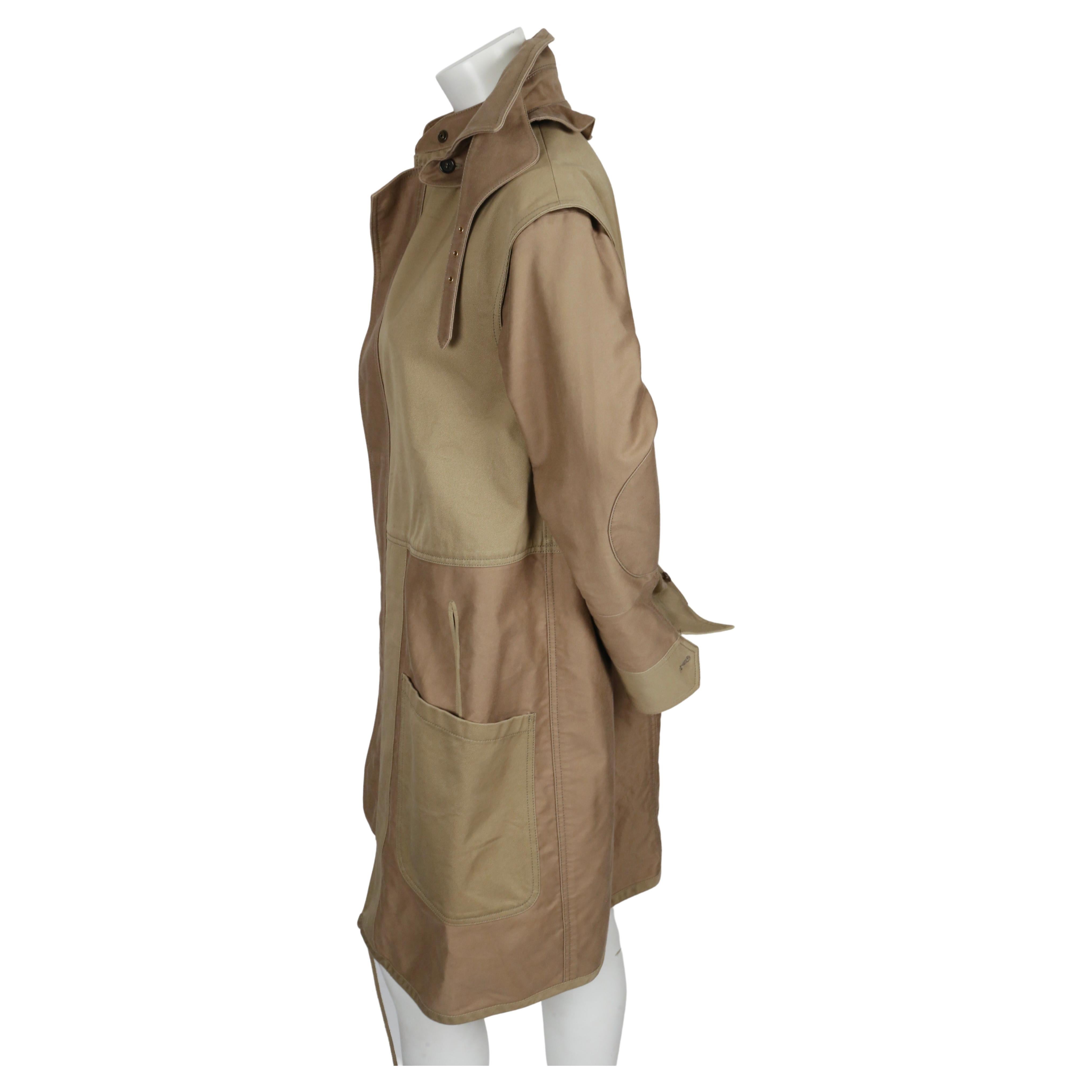 Women's or Men's 2010 CELINE by PHOEBE PHILO khaki oversized coat For Sale