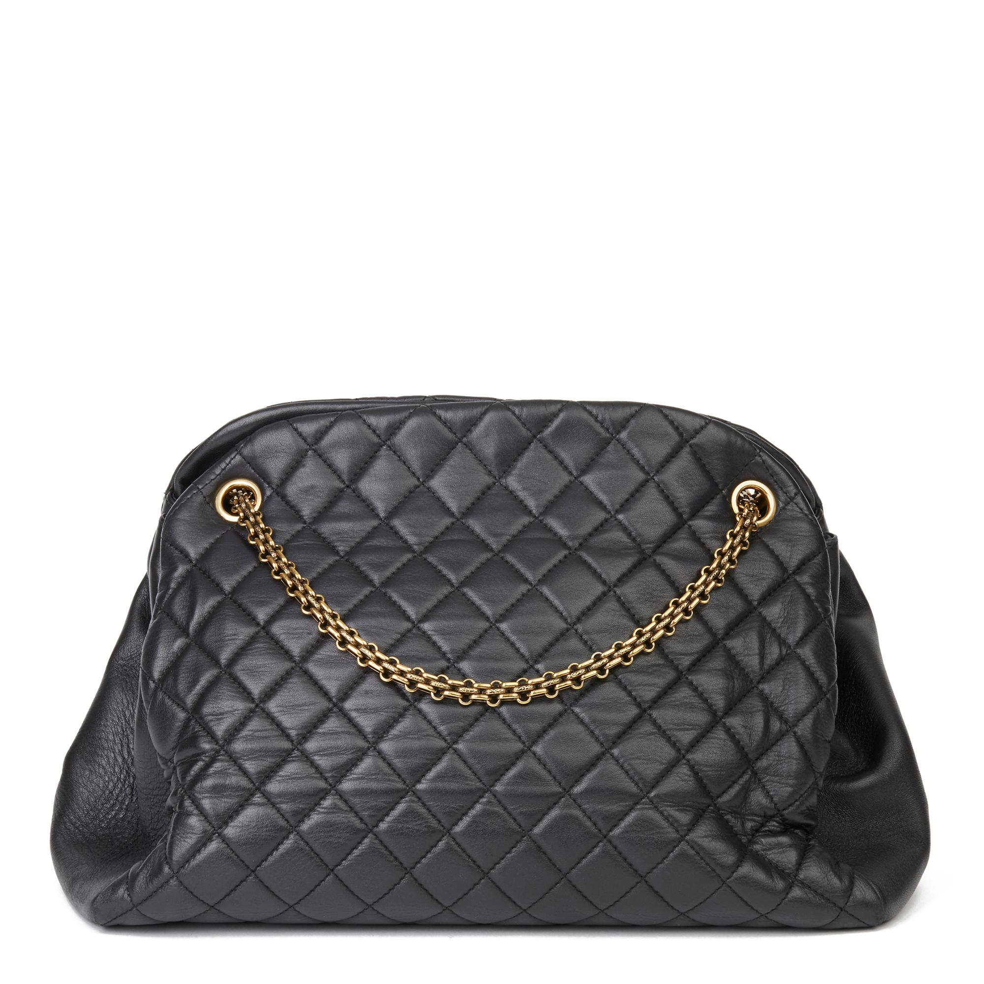chanel mademoiselle large bowling bag