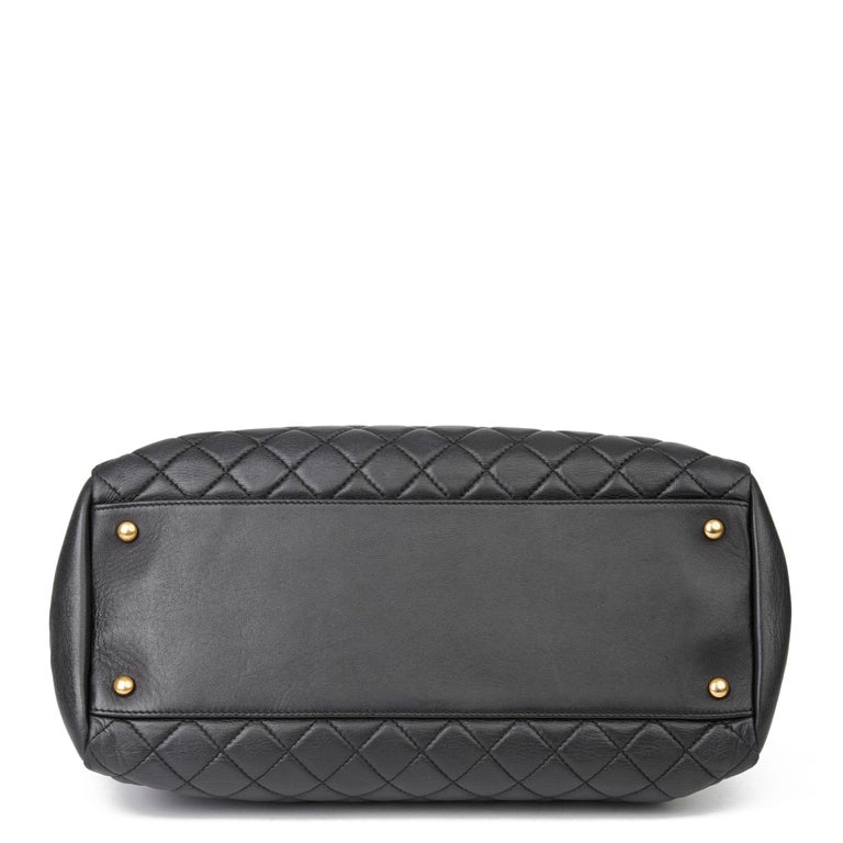 2010 Chanel Black Quilted Lambskin Large Just Mademoiselle Bowling Bag at  1stDibs  chanel mademoiselle large bowling bag, chanel mademoiselle  bowling bag, chanel large bowling bag