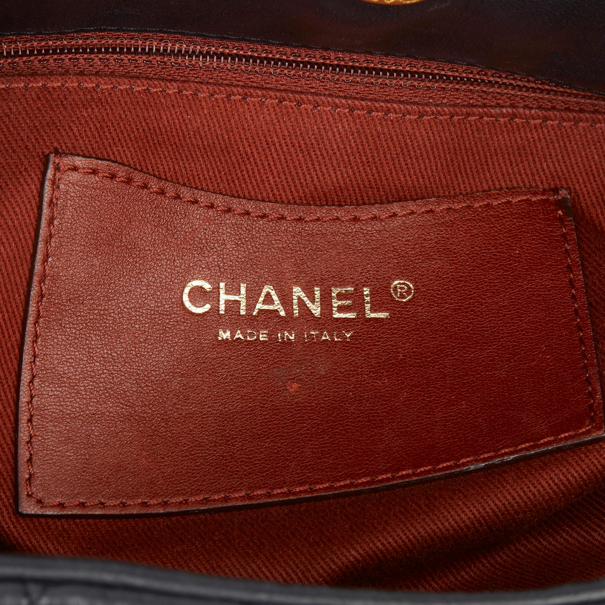 2010 Chanel Black Quilted Lambskin Large Just Mademoiselle Bowling Bag 1