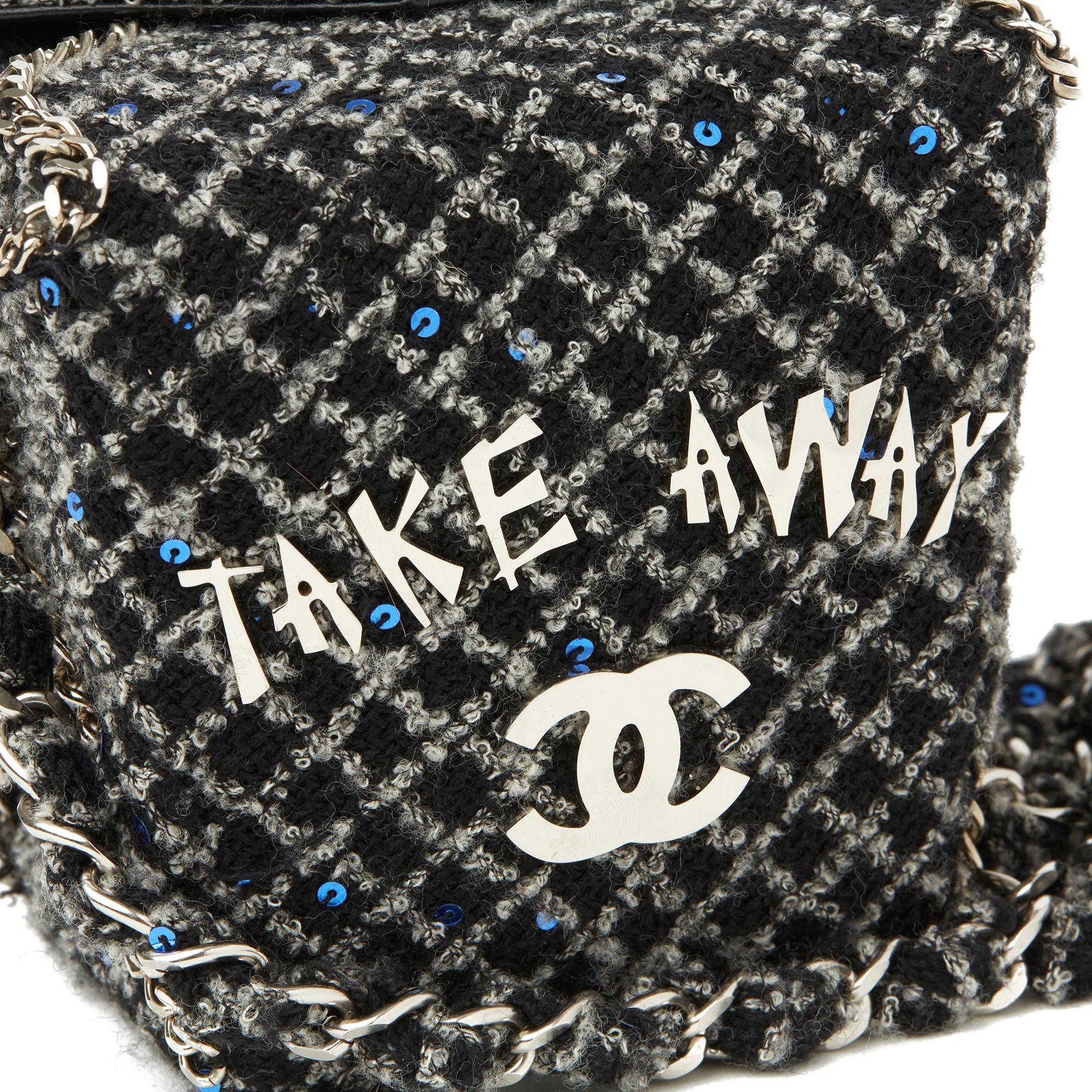 Women's 2010 Chanel Grey Embellished Tweed Paris-Shanghai Take Away Box Bag
