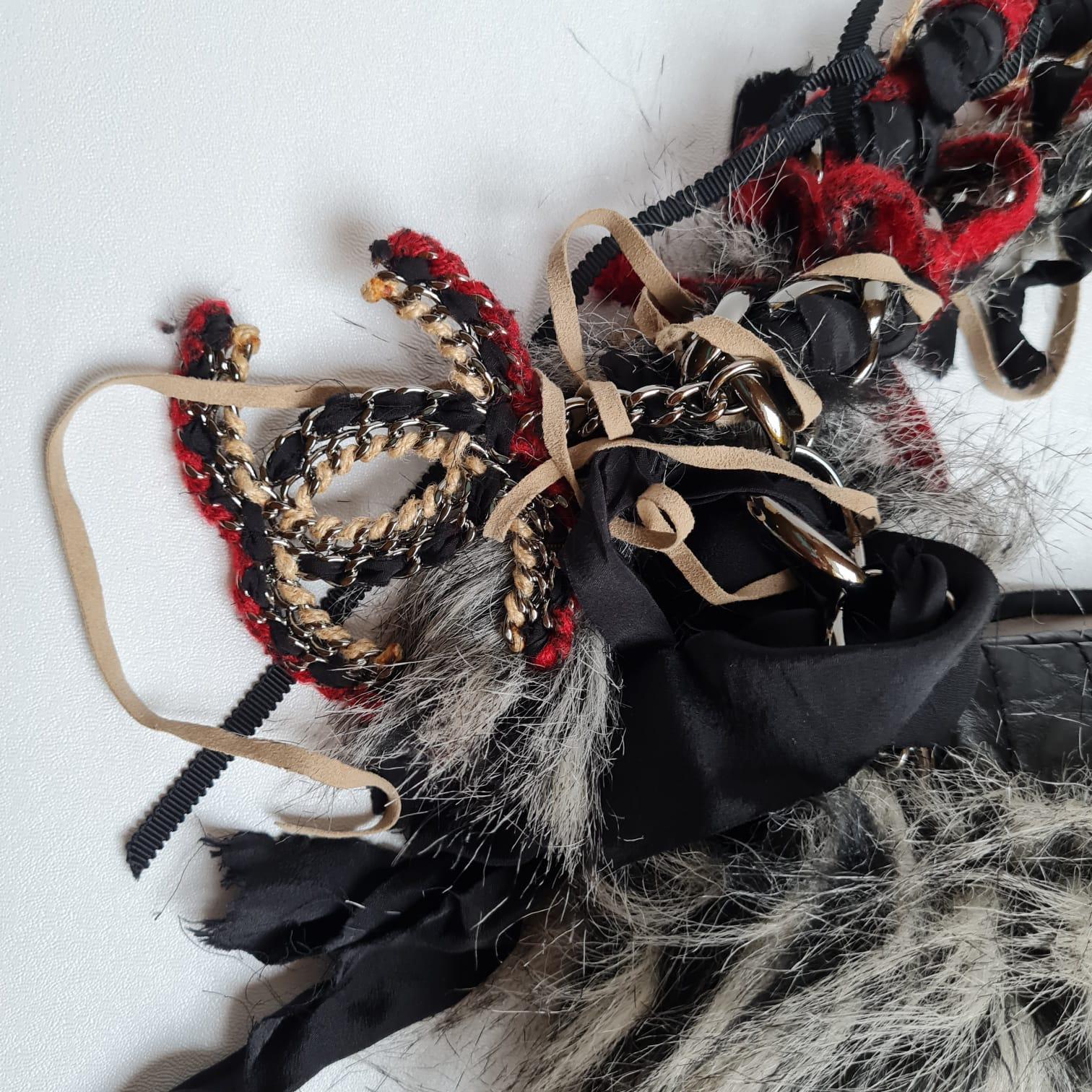 2010 Chanel Inuit Fantasy Tweed - Faux Fur Tote 6