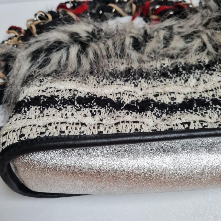 2010 Chanel Inuit Fantasy Tweed - Faux Fur Tote For Sale at 1stDibs