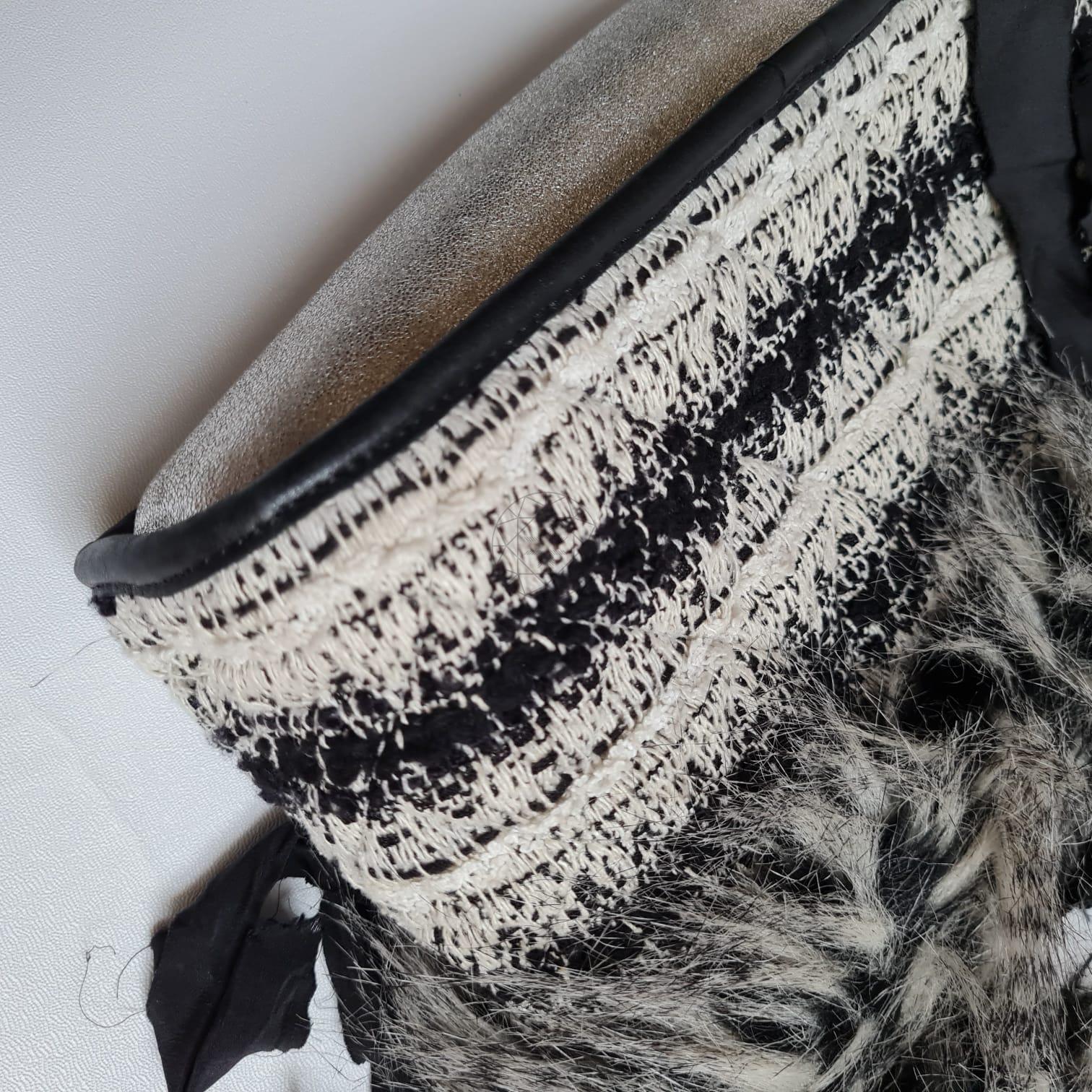 2010 Chanel Inuit Fantasy Tweed - Faux Fur Tote 4