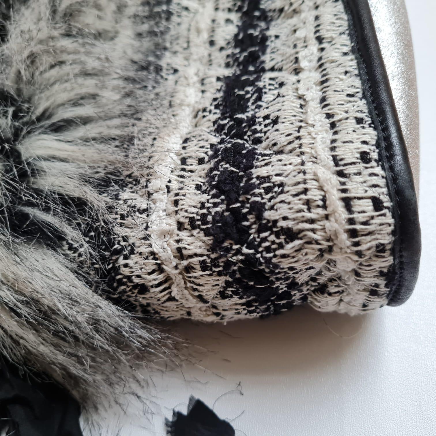 2010 Chanel Inuit Fantasy Tweed - Faux Fur Tote 5